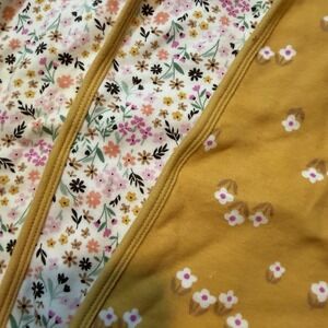 Gerber Floral Burp Cloths Baby Infant Lot of 3